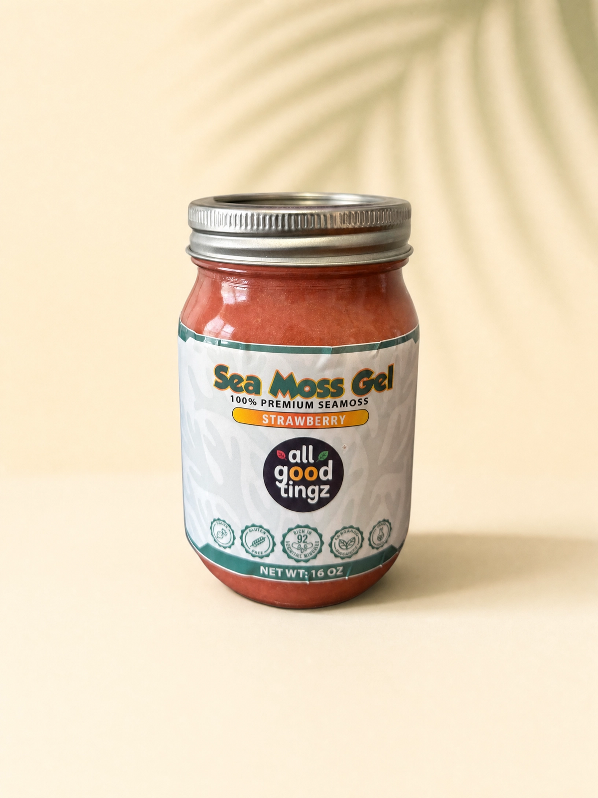 Strawberry Sea Moss Gel (16oz)